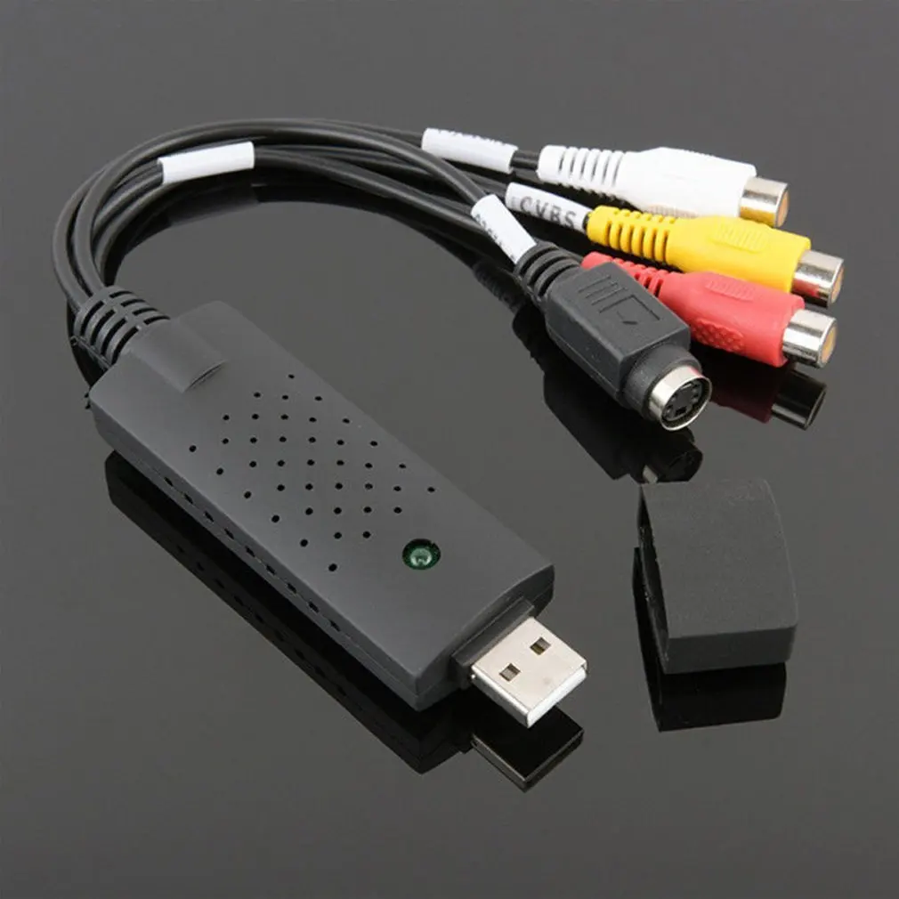 Video Audio Capture Adapter VHS to Digital File Converter VHS To DVD HDD TVCard Express USB2.0 to Video Grabber AudioAV Computer