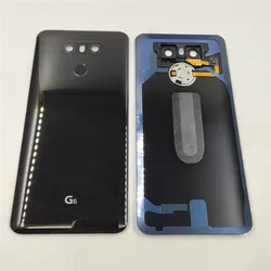 New Glass Back Housing For LG G6 G6+ Back Cover Battery Door Back Rear Case With Fingerprint Touch ID Camera Lens Tape