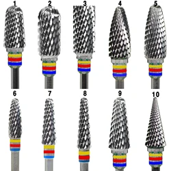 RolinStar Made In JAPAN Original Dental&Nail 10 type with Carbide Burr nail drill bit mechanic clean