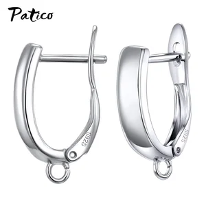 Neues Design Oco Hook DIY Ohrringe fiskatiert handgefertigte Frau 925 Silber Silber Schmuckzubehör machen Accessoires 6 Hauptverkauf verkauft Cholar 925 - №5