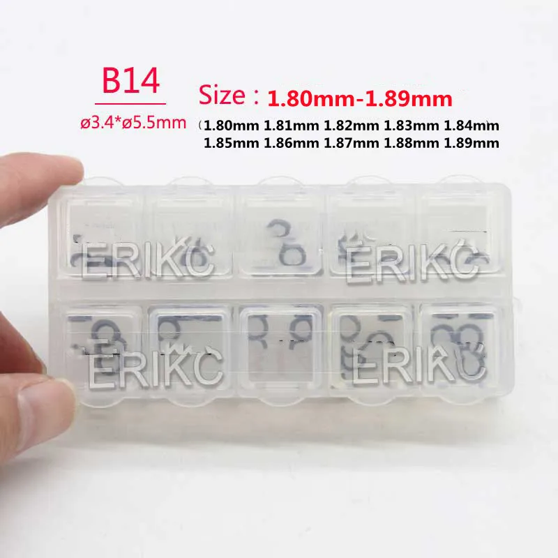 ERIKC Diesel Engine Adjustment Shims B14 30PCS 1.80MM-1.89MM  1.80MM 1.81MM 1.82MM 1.83MM 1.84MM 1.85MM 1.86MM 1.87MM 1.88MM