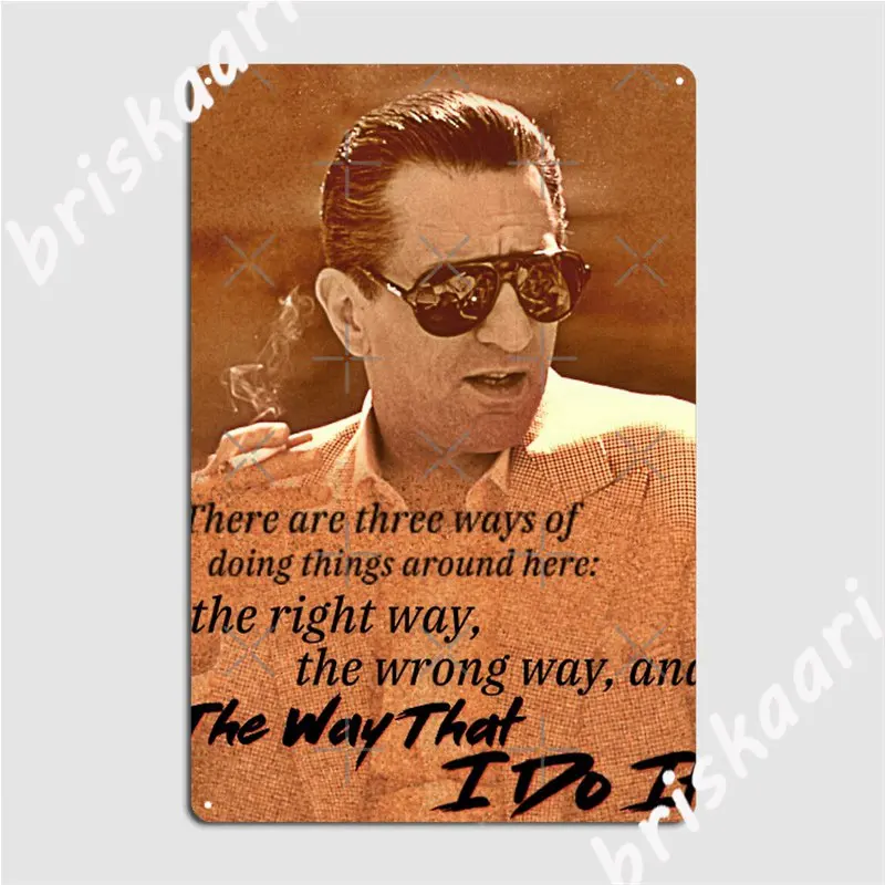 Robert De Niro Casino Metal Signs Plaques Wall Mural Living Room Custom Tin sign Posters