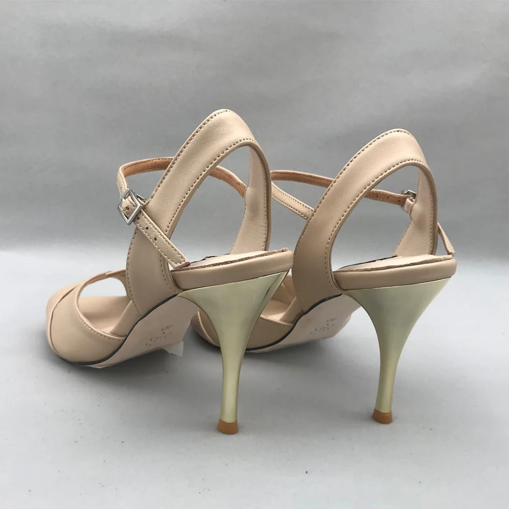 Sexy Flamenco Dance Shoes Argentina Tango Shoes pratice shoes MST6226D-NL Leather Hard Sole 7.5cm 9cm heel available
