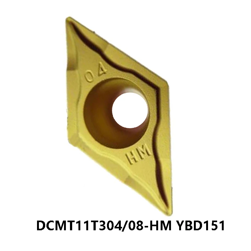 

Original DCMT11T304-HM DCMT11T308-HM YBD151 Carbide Inserts processing Cast Iron DCMT 11T304 11T308 Lathe Cutter Turning Tools