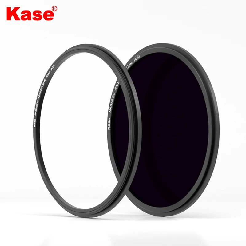 Kase Wolverine Magnetic 16-Stop Solid Neutral Density 4.8 Filter with Adapter Ring - ND64000