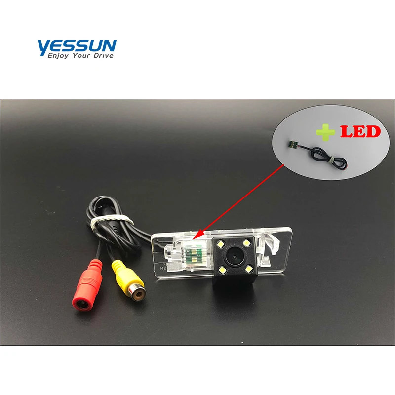 Yessun License Plate Rear View Camera  Night Vision 170 Degree HD For SEAT IBIZA MK4 6J ST 2009~2018 parking housing bracket