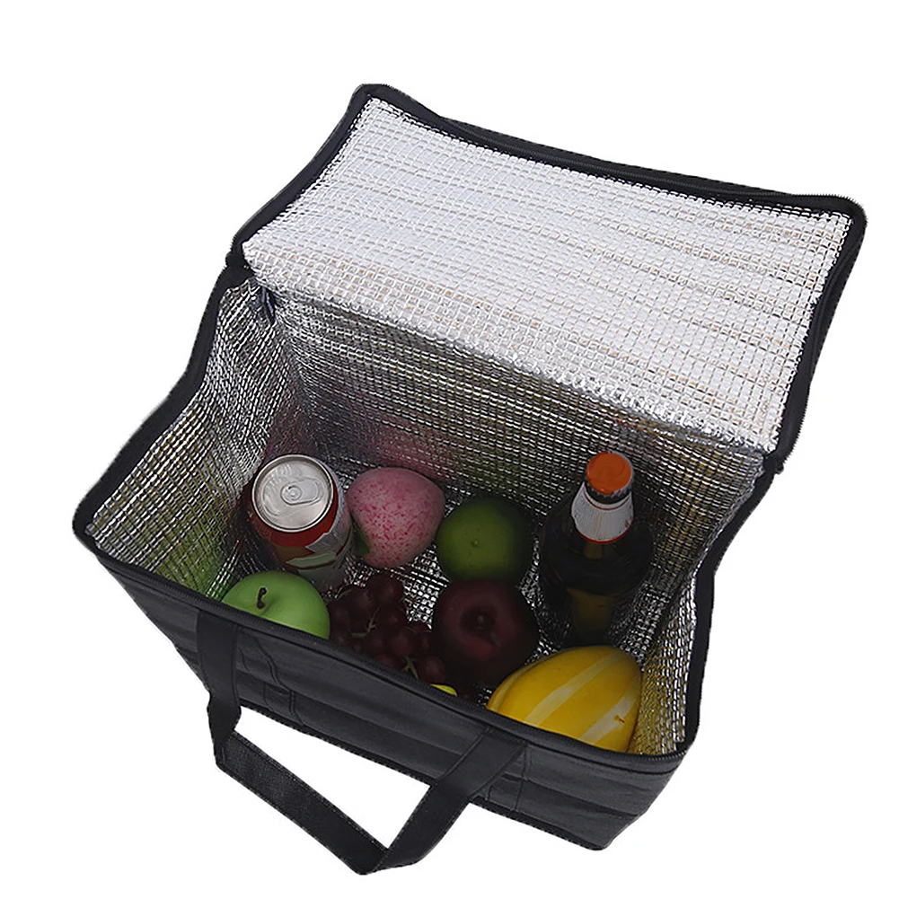 Hot Portable Insulated Thermal Lunch Bags Folding Fashion Picnic Cooler Lunch Bag Insulated Travel Food Tote Bags Box - Image 3