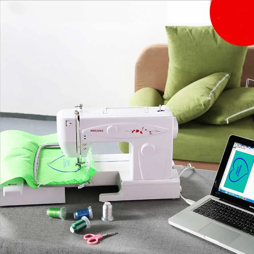 INNE Embroidery Machine Computerized Automatic Sewing Machines Professional Digital For Clothes Household and Commercial MRS300A