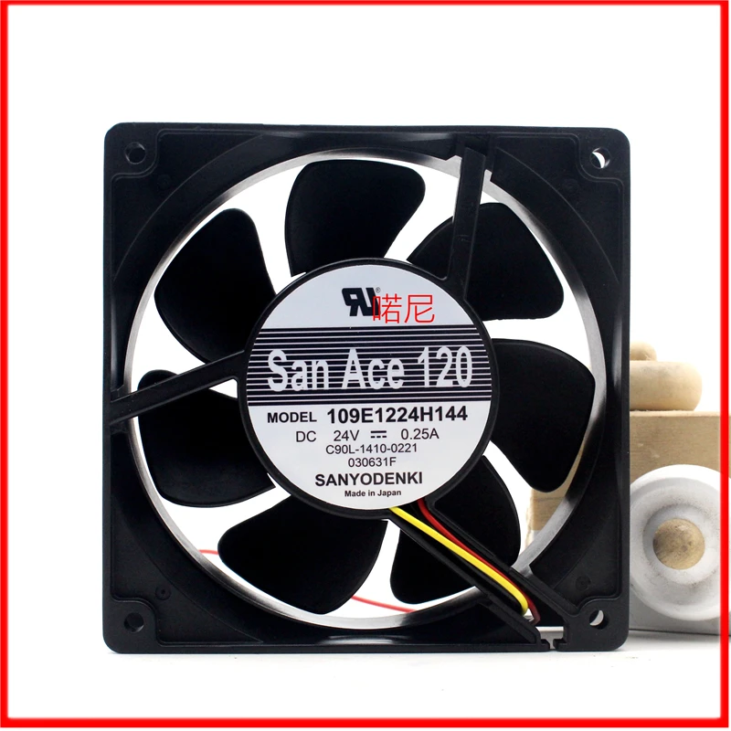 

Original 109E1224H144 24V 0.25A 12CM double ball 12038 silent fan