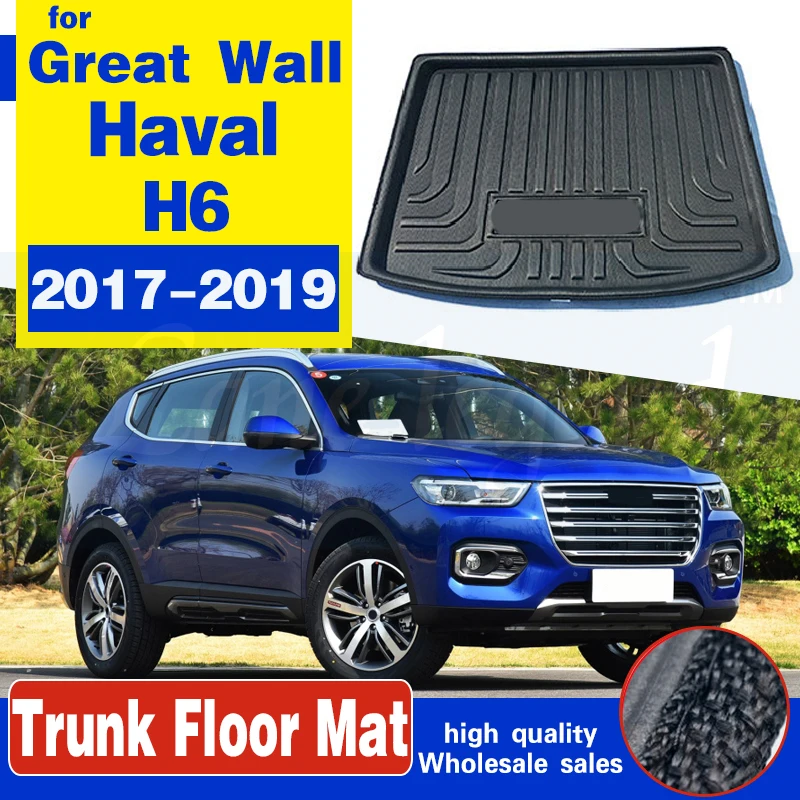 

Для Great Wall Haval H6 2017-2019 поднос для автомобиля, подкладка для багажника, коврик для багажника, подкладка для багажника, напольный коврик, грязевой нескользящий водонепроницаемый