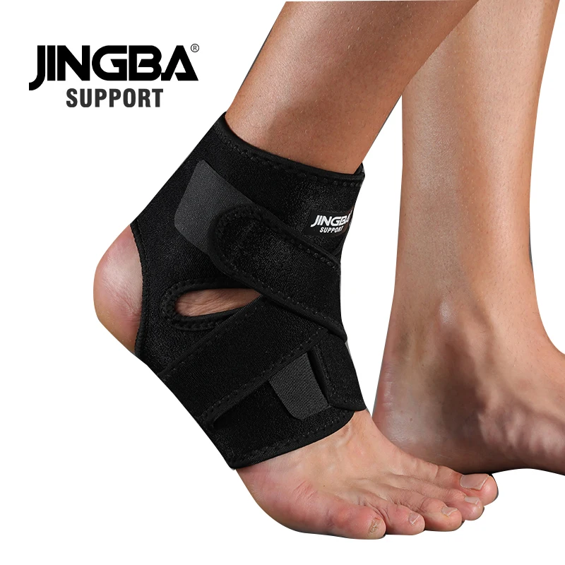 JINGBA SUPPORT 1 PCS Adjustable Compression Ankle Brace Support Protective Sports Ankle joint Protector Dropshipping