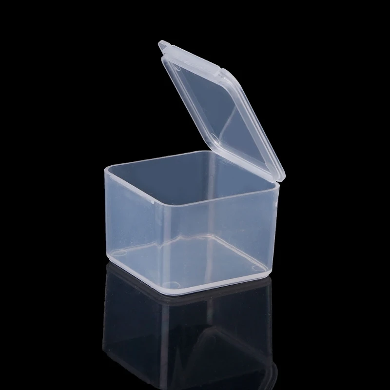 Clear Lidded Small Plastic Box For Trifles Parts Tools Storage Box Jewelry Display Box Screw Case Beads Container