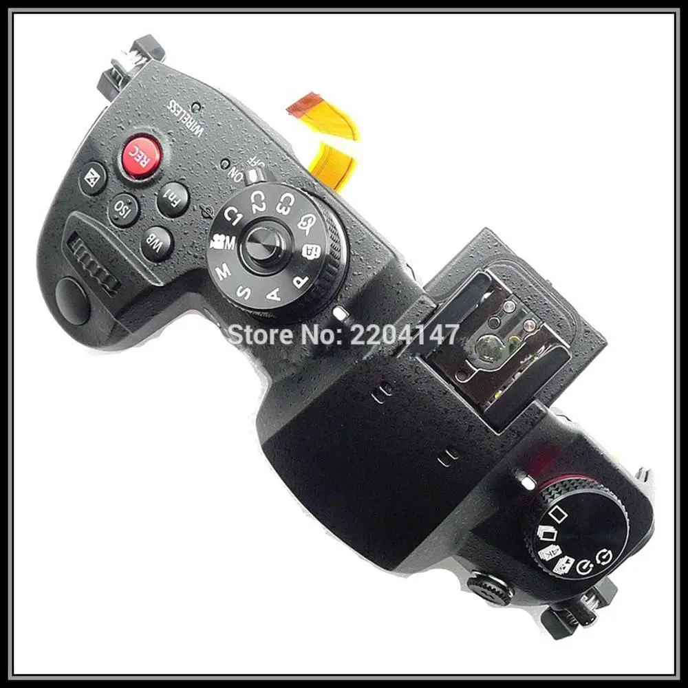 

Запасные части для Panasonic Lumix DC-GH5, верхняя крышка, корпус, циферблат режима в сборе, кнопка затвора (черный)