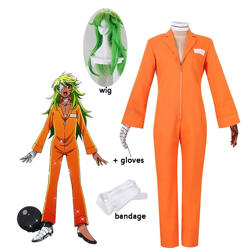 

New Detentionhouse Nanbaka Niko No.25 Prison Clothes women men Cosplay Costume Halloween Cosplay Costume