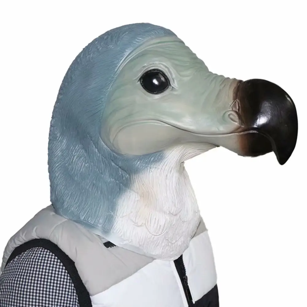 

Dodo Bird Mask Latex Animal Head Mask Giant Bird Halloween Cosplay Costume Theater Prop Masks