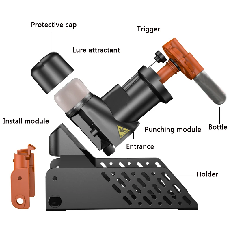 A24 CO2 Portable Easy multi-catch mysz i pułapka na szczury automatyczne resetowanie maszyna do zabijania gryzoni ze stojakiem