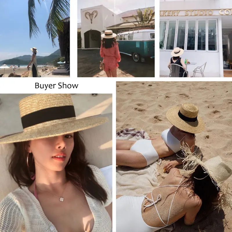 TOMKHU-Sombrero de sol plano para mujer, gorros de viaje, vendas, playa, transpirable, gran oferta, verano, primavera, nuevo