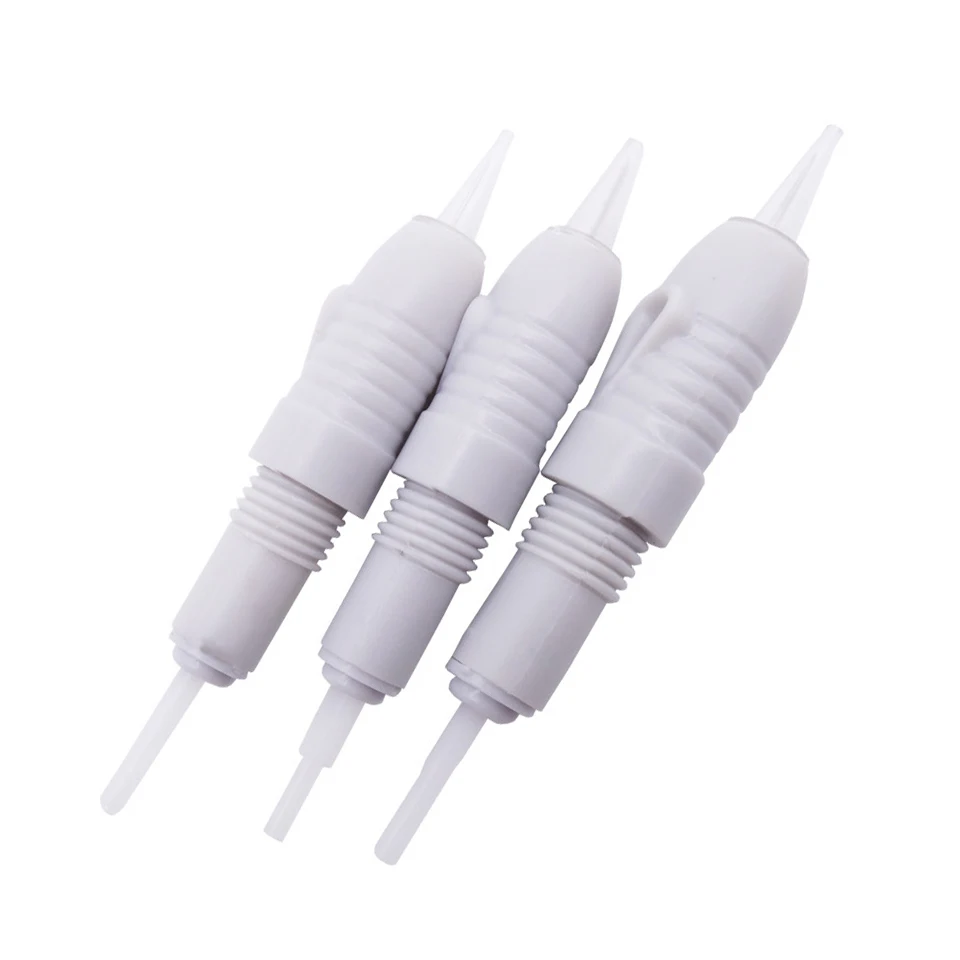 40 قطعة/الوحدة المتاح 8 مللي متر المسمار رمادي الوشم الإبر خراطيش نصائح ل قسط Charmant الدائم ماكينة رسم الوشم التجميلي القلم 1P 3P 5P 5F