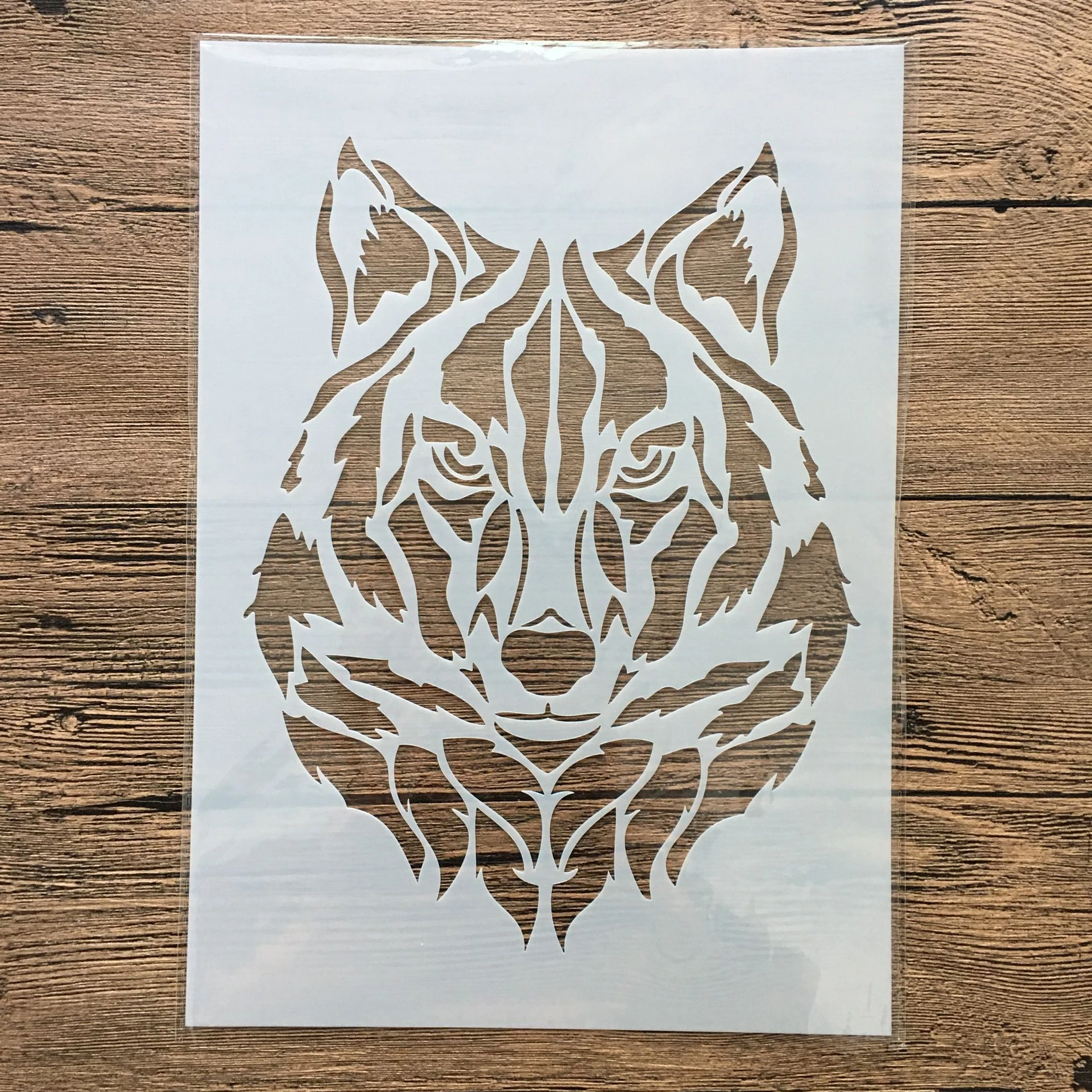 A4 29*21cm lobo em camadas estêncil pintura scrapbook selo álbum decoração em relevo modelo de cartão de papel decoração