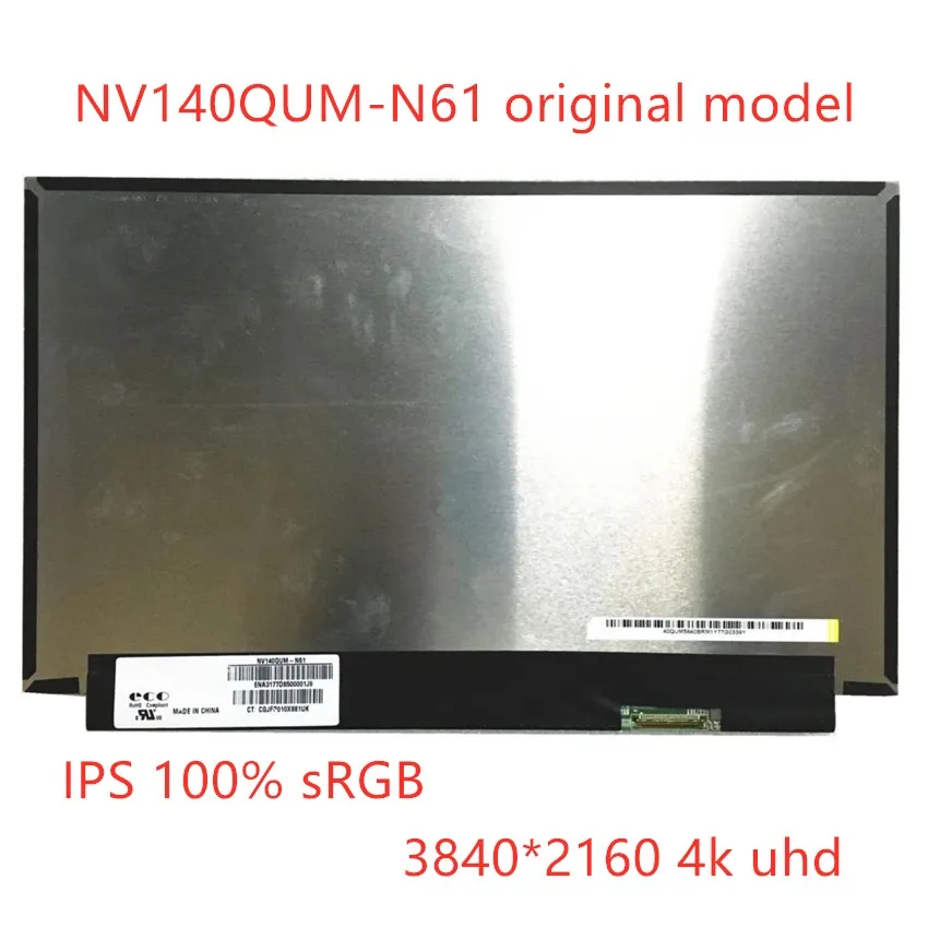 

Original For BOE NV140QUM-N61 IPS 100% sRGB LED Display LCD Screen Matrix for Laptop 14.0" 3840X2160 Matte Replacement