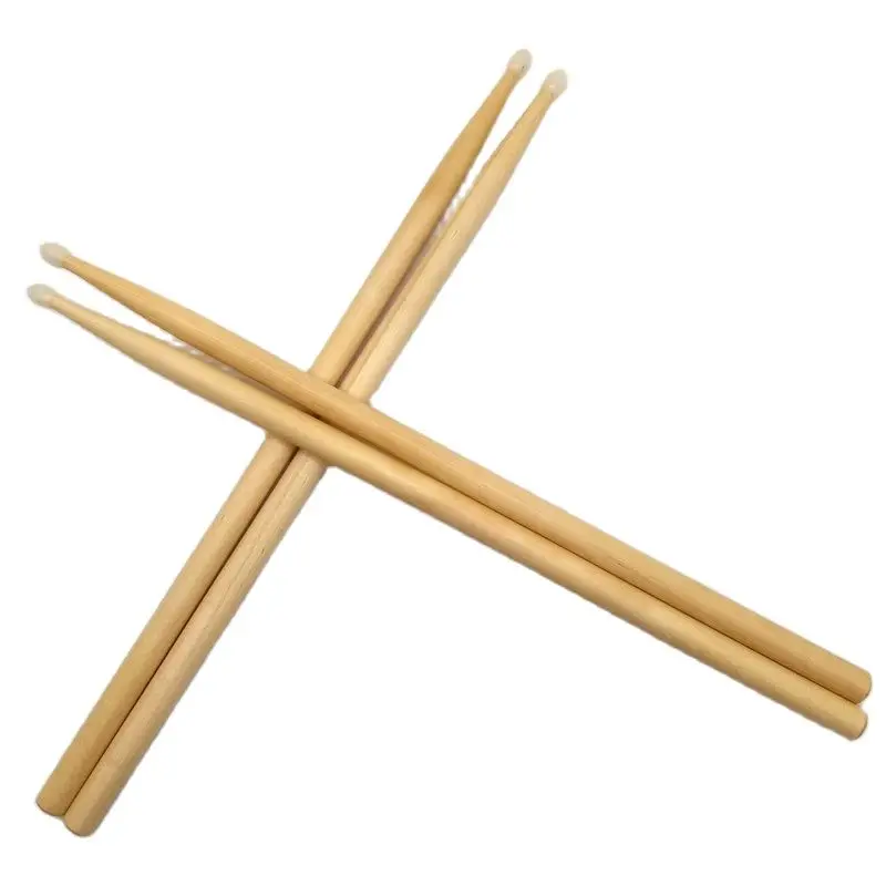 7A Nylon Tip Maple Wood Drum Stick Matte Finish Drumstick Wood Sticks 6 Pairs