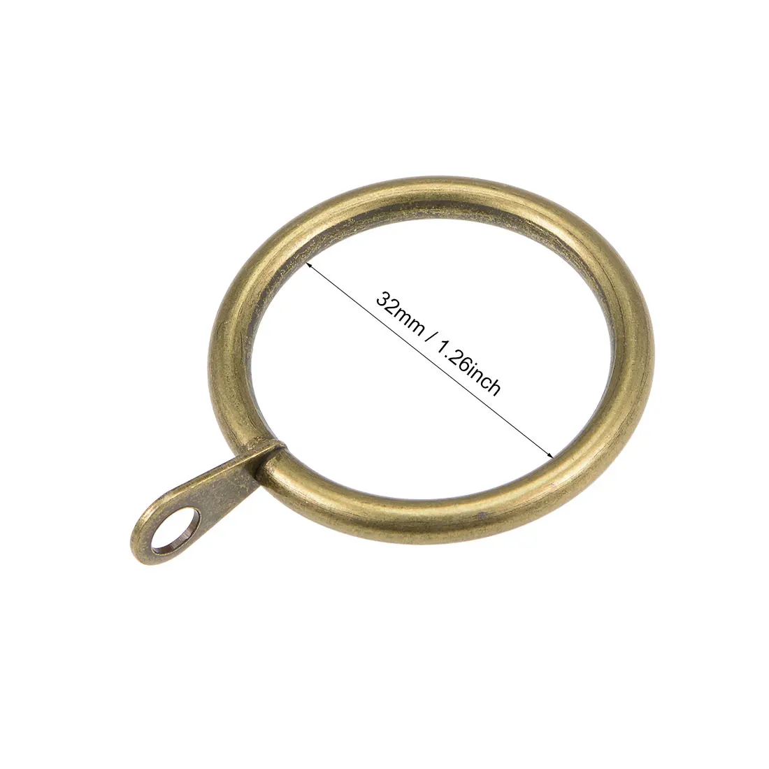 28Pcs 32mm Shower Curtain Rings Metal Drapery Curtain Rings Hanging Hooks Bath Room Tool Curtain Accessories for Curtain Rods