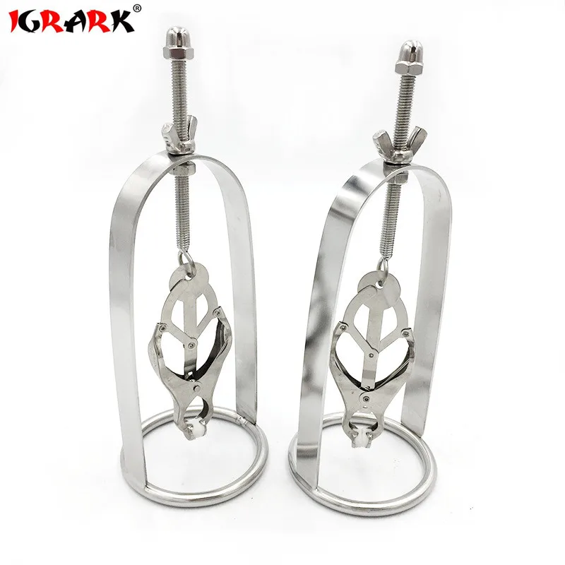 Adjustable Metal Nipple Clips Breasts Massage Bondage Nipple Stimulator Slave Play Clamps Retention Device Sex Toys for Women