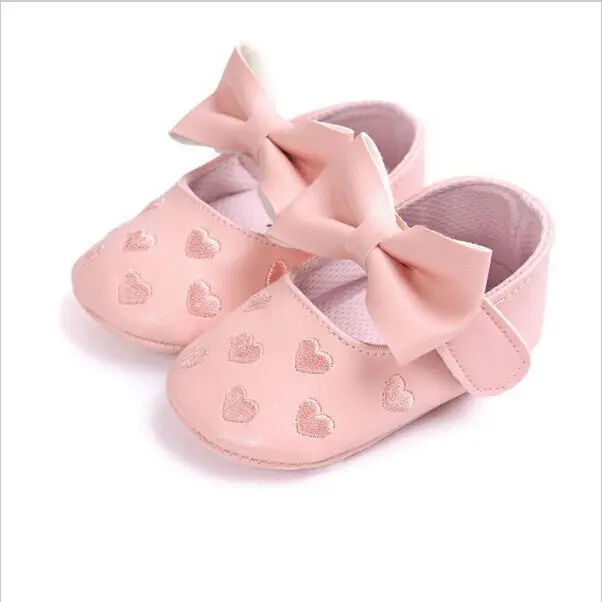 Baby PU Leather Baby Boy Girl Baby Moccasins Moccs Shoes Bow Fringe Soft Soled Non-slip Footwear Crib Shoes