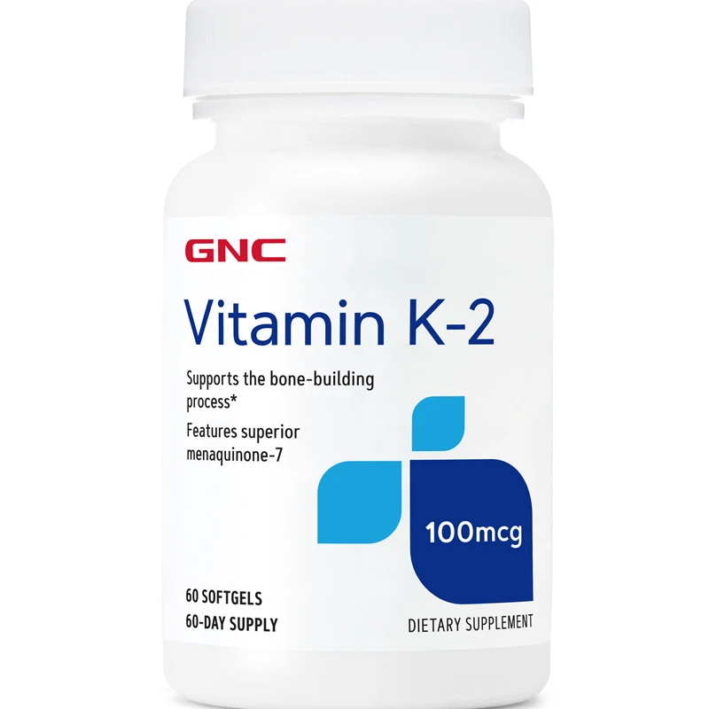 Free shipping VITAMIN K-2 100 mcg 60 softgels good for the bone-building process