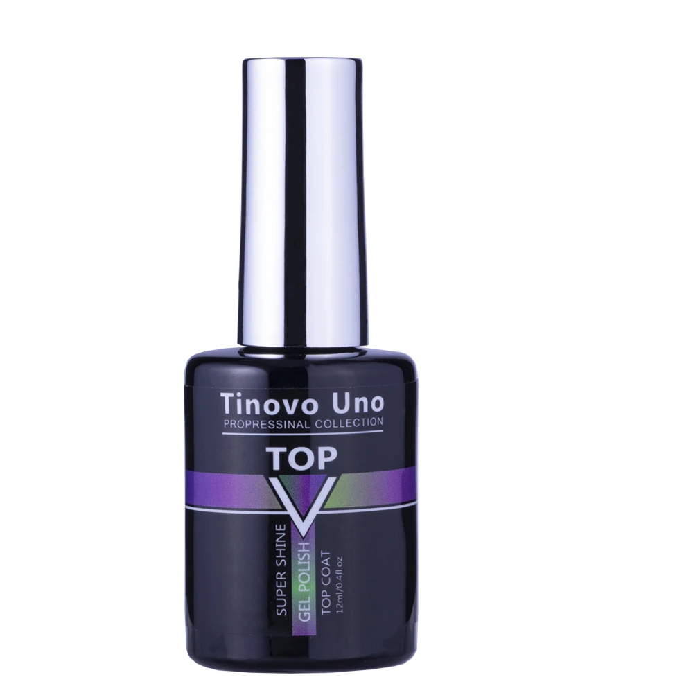 Tinovo Uno Super Shiny Top Coat UV Gel Nail Polish 12ML Hybrid Gels Nails Topcoat Gellac All for Nails Art Primer Design NEW