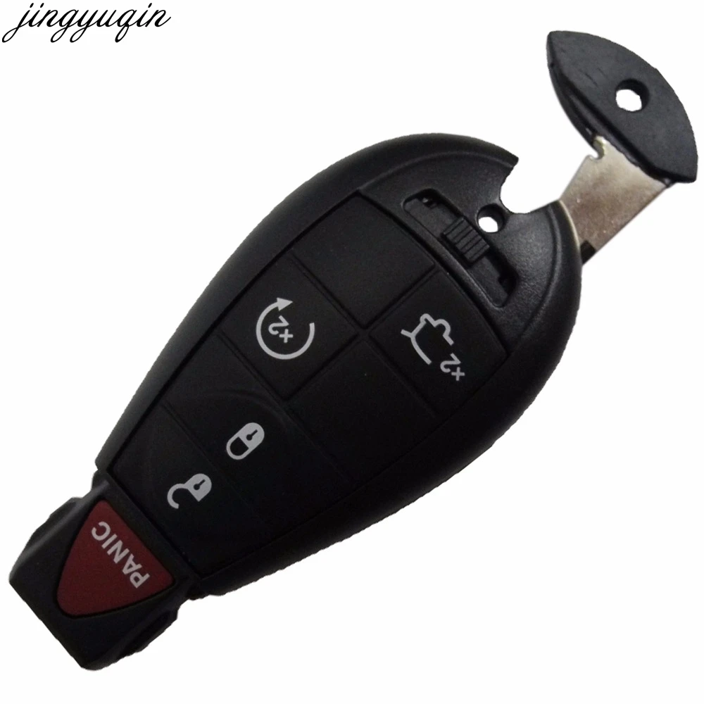 

Jingyuqin 5 Buttons Remote Case Smart Key Shell For Chrysler Jeep Grand Cherokee Fob Smart Key Case