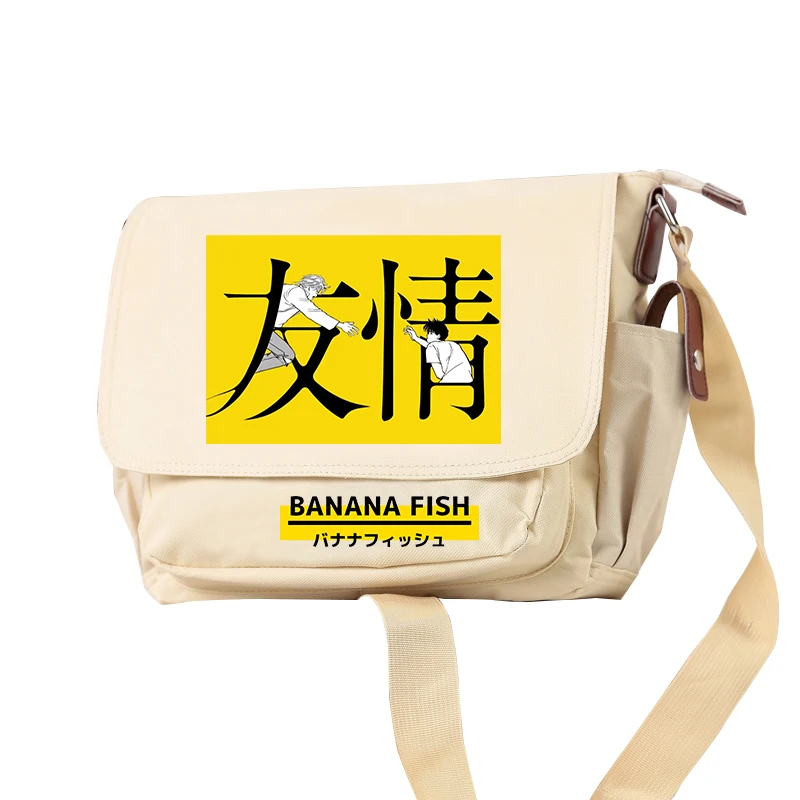 Anime Banana Fish Crossbody Bags Travel Adjustable Shoulder Bag Students Bookbag Oxford School Daypacks Boys Messenger Bag