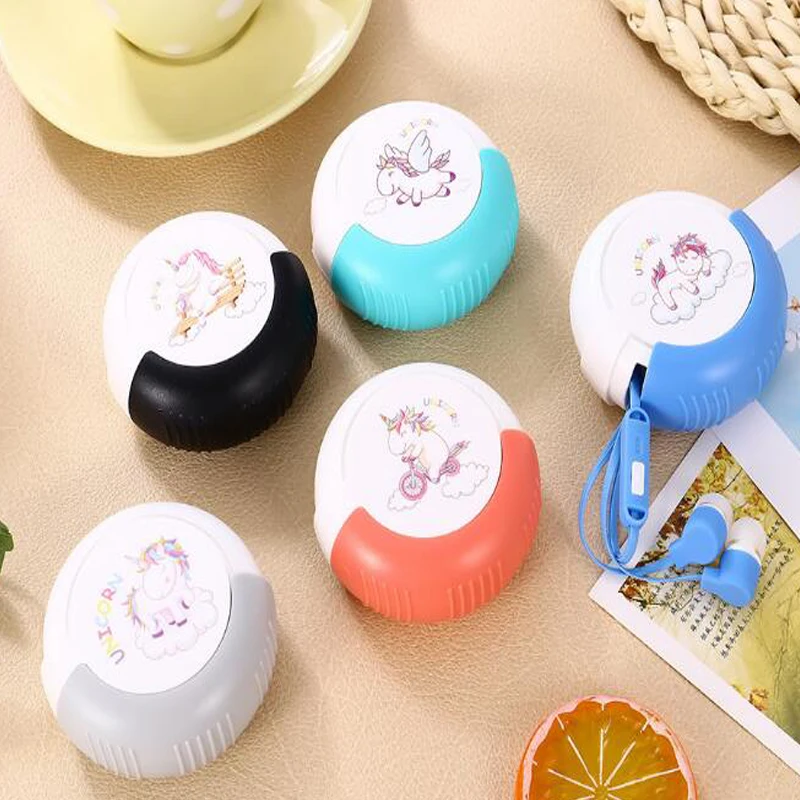 Cartoon Earphones In-ear Earphone Cute Unicorns/ Bear/Cat 3.5mm Earbuds With Mic For Xiaomi Smartphone Kids Gifts Dropshopping