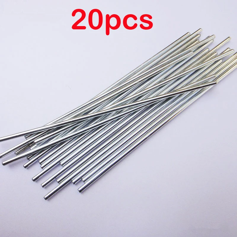 20pcs Dia 2mm 2.5mm 3mm Length 80mm 90mm 100mm 150mm Steel Axle Multi-standard Rotating Gear Shaft for RC Model Toycar