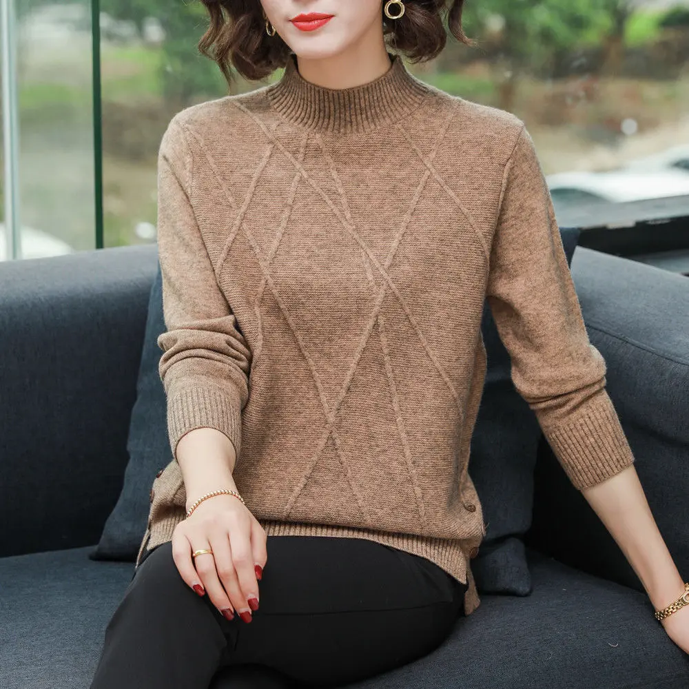 Fvpdd1 2019 new autumn winter women fashion casual warm nice Sweater turtleneck  korean sweater