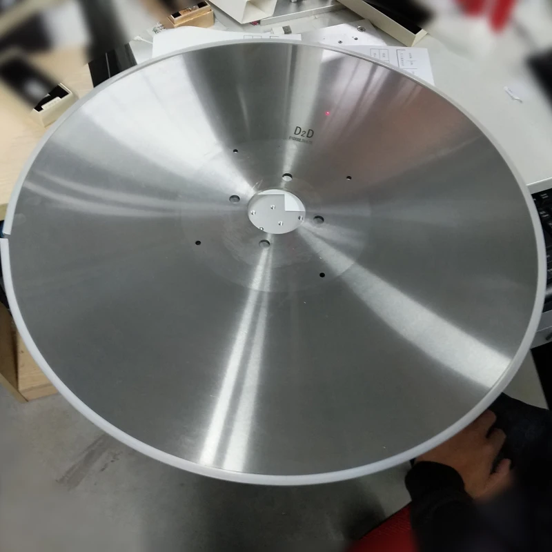Runde sägeblatt disc ultra-dünne legierung flache gummi schneide klinge melt geblasen tuch papier rohr schneiden messer