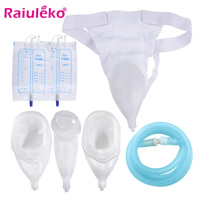 Reusable Urine Collector Urine Bag Urinal Pee Holder Collector for Urinary Incontinence Bedridden Patients Urination Catheter