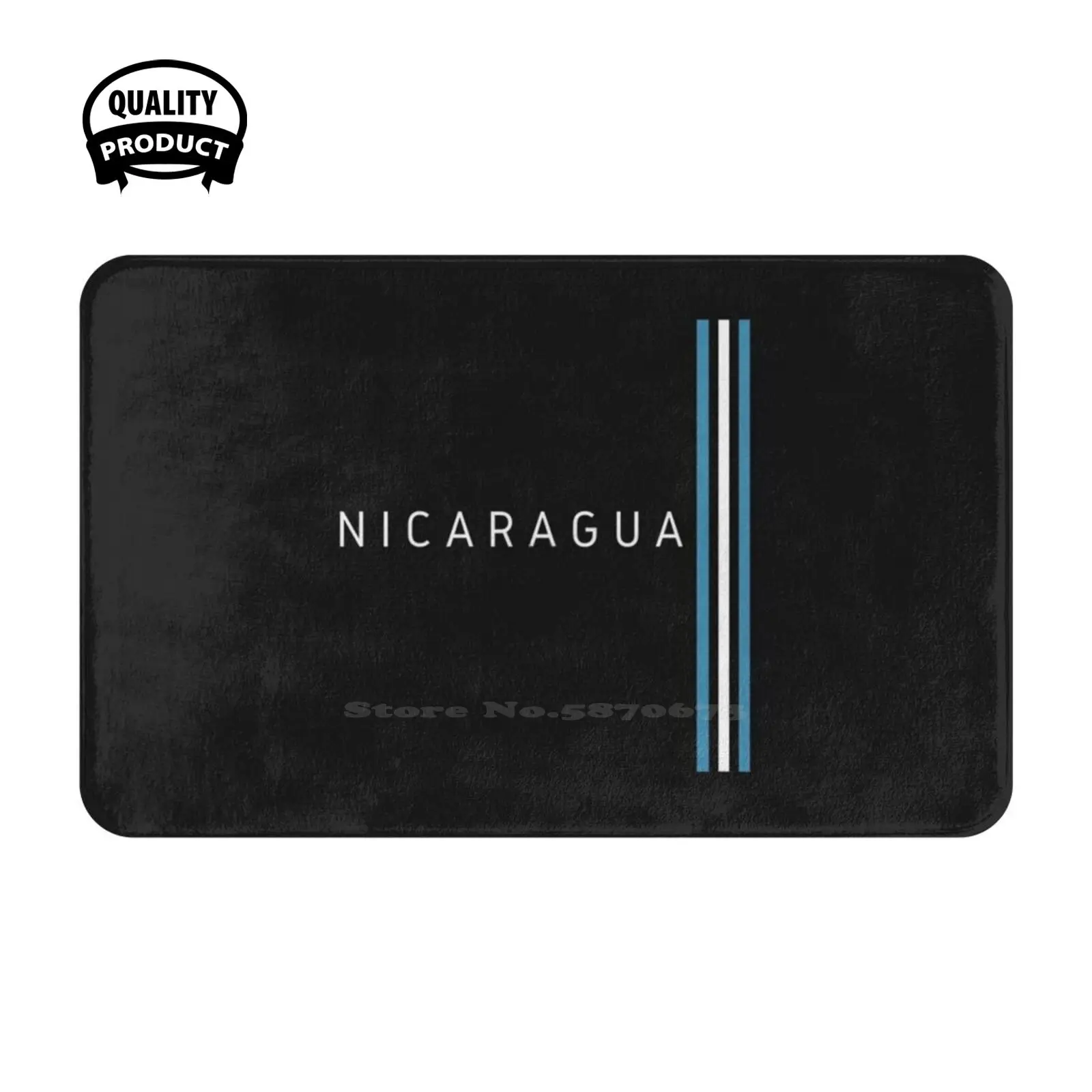 Nicaragua Flag Soft Cushion Home Carpet Door Mat Car Rug Nicaragua Flag Design Managua Nicaraguan Flag Nicaragua I Love You