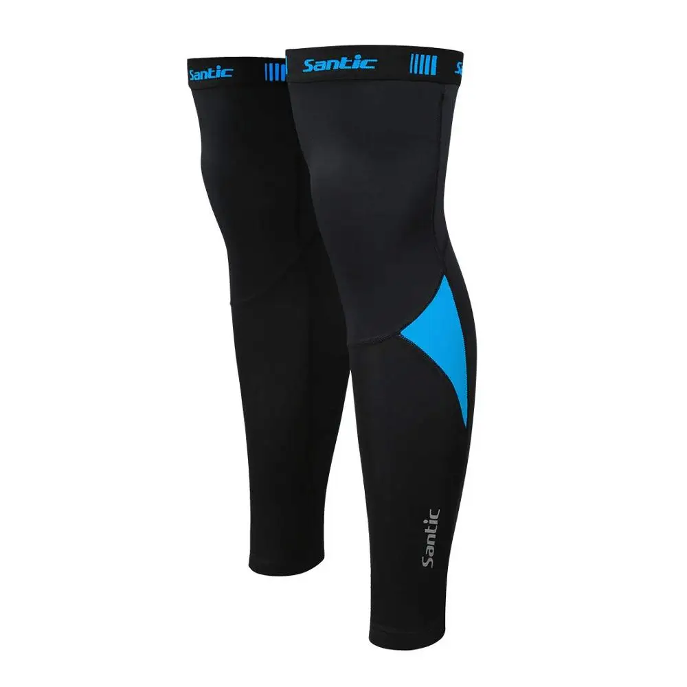 Santic Cycling Beinlinge Thermo Fleece wind dichte Soft shell Knie Ärmel atmungsaktive Mountainbike Rennrad Schutz ausrüstung