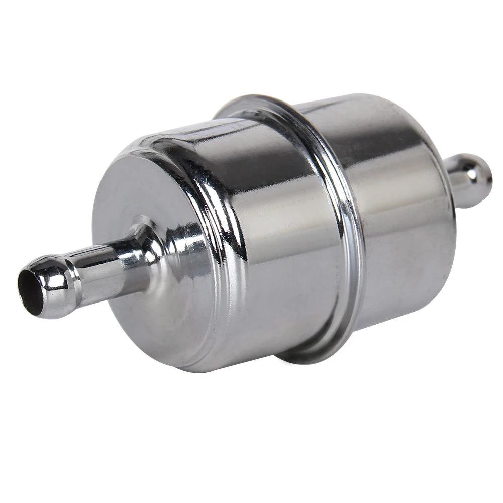 Filtr paliwa 9.5mm wąż InLine Chrome kanister gaźnik wysoki przepływ dla Chevy Ford