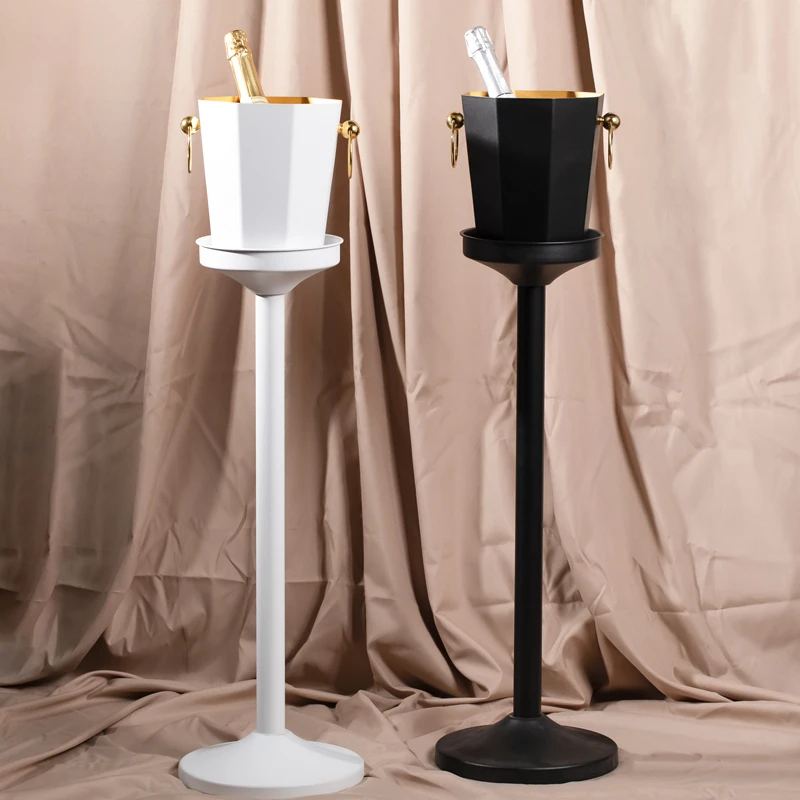 

Luxury Champagne Bucket Set European Retro Stainless Steel Wine Cooler Thickened Home Bar Ktv Ice Bucket Model Room Decoration