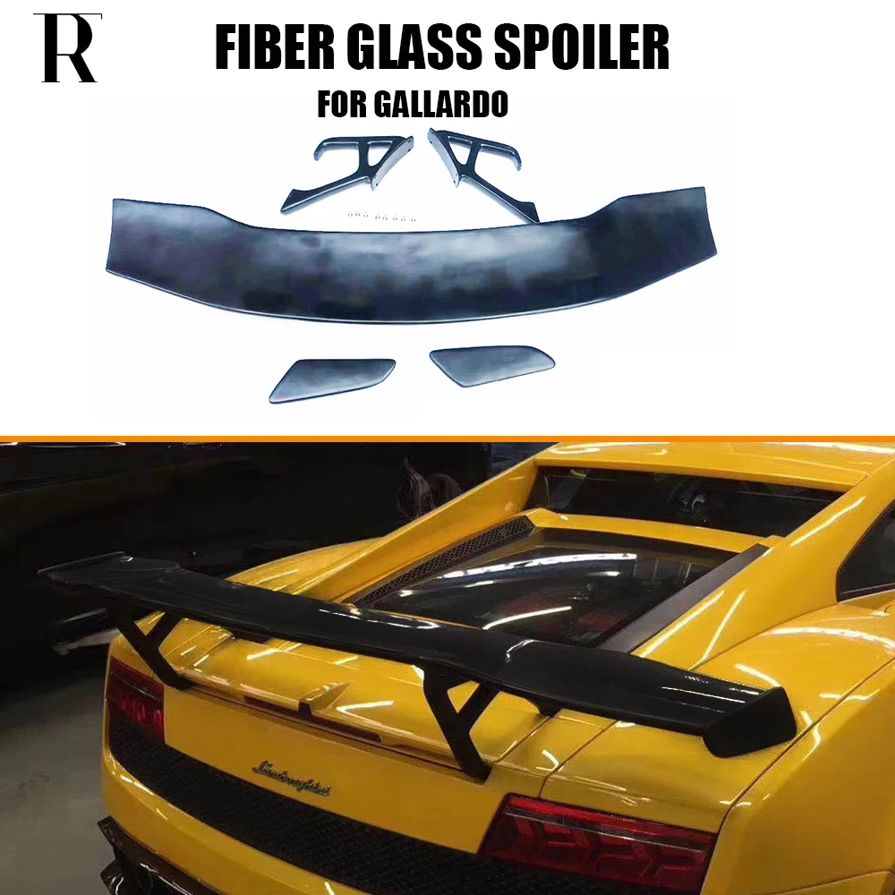 Fiber Glass Unpainted Rear Trunk GT Wing Spoiler For Lamborghini Gallardo LP550 LP560 LP570 2004 - 2012 (Not Convertible)