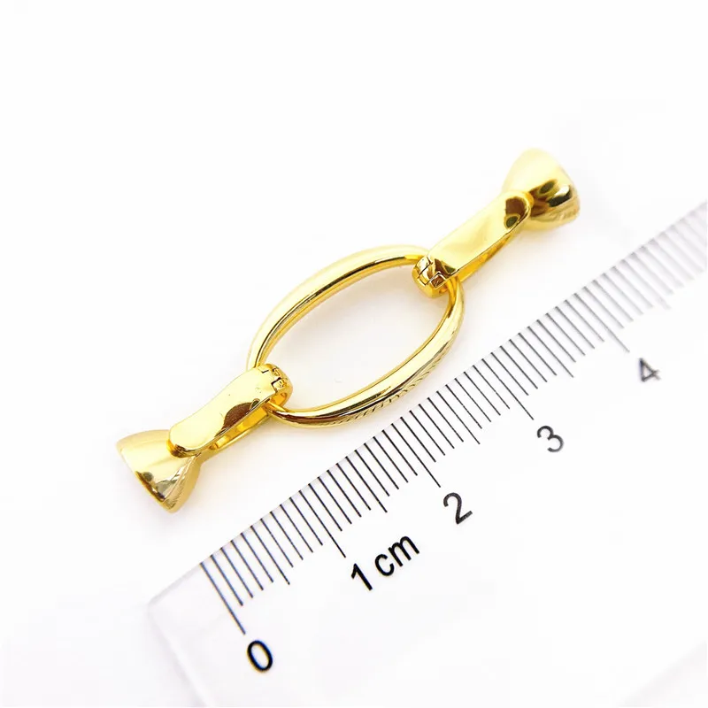 Silver/Gold Color Metal Connector Clasps Findings DIY Natural Stones Beads Jewelry Making Accessories Wholesale