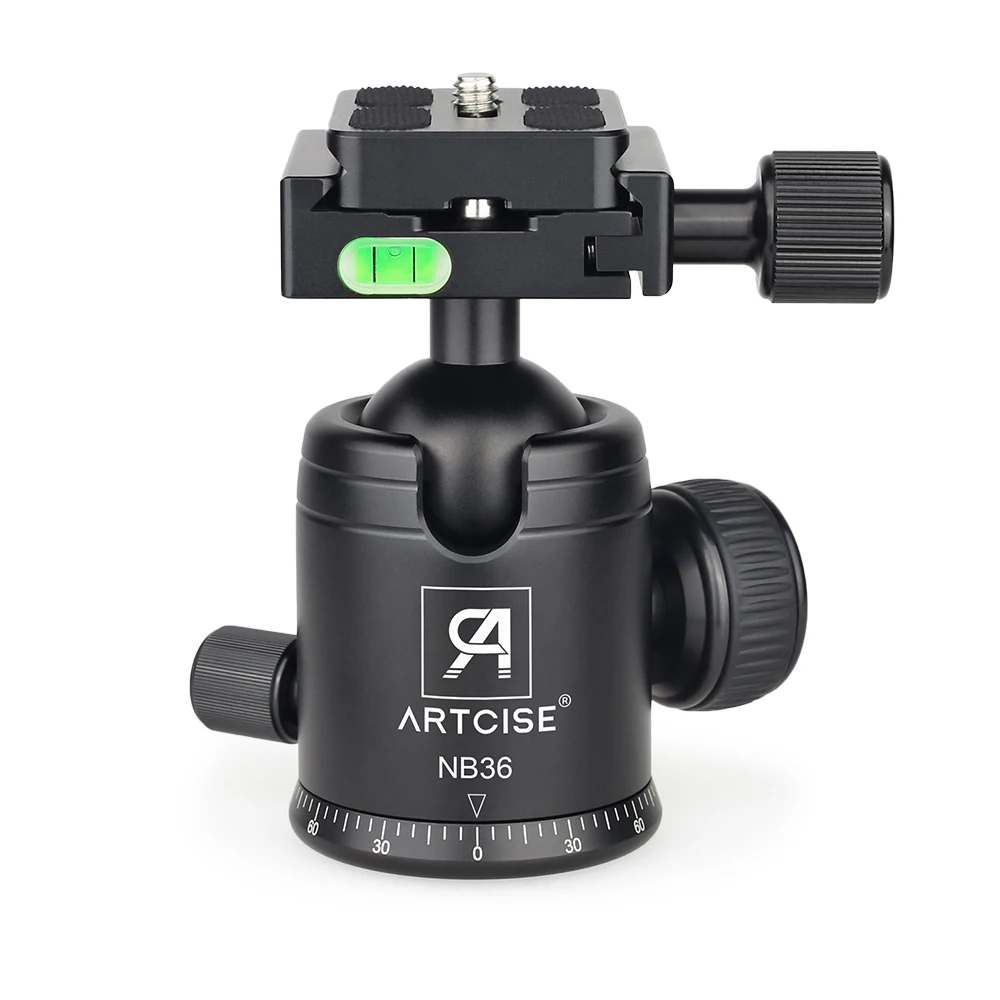 ARTCISE NB36 ขาตั้งกล้องPanoramicขาตั้งกล้องCNC Anodized Ballheadสำหรับกล้องDSLR Quick Quick Release Plateเป็นของขวัญ