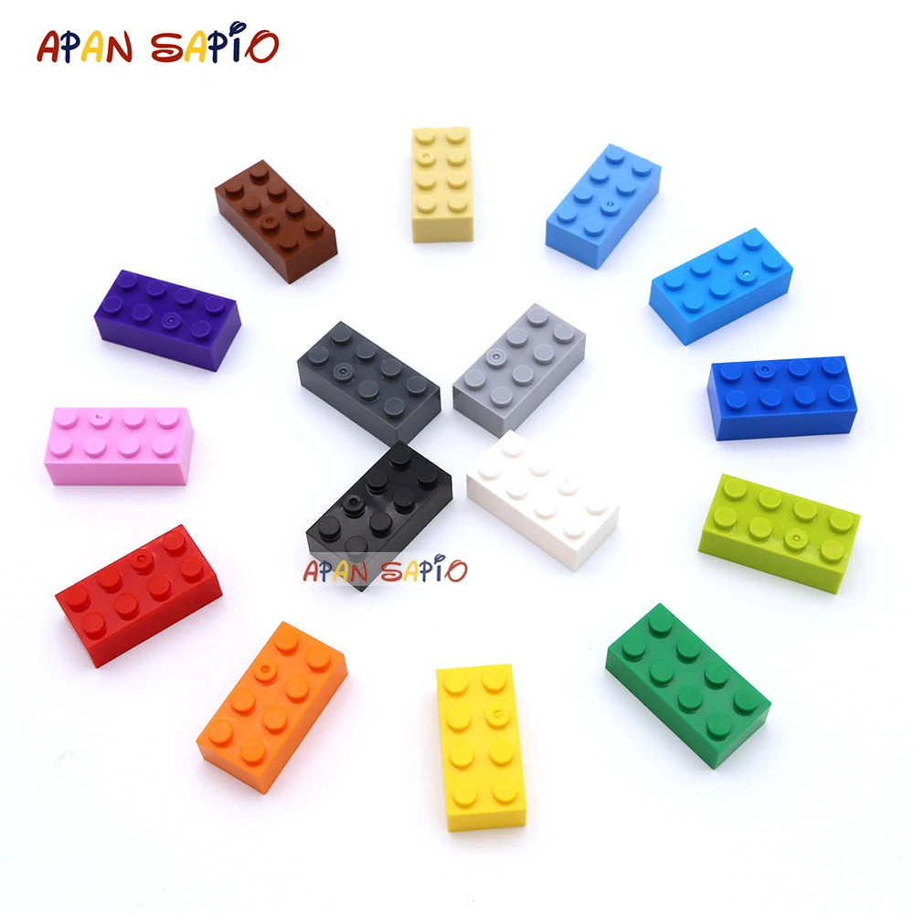 Blocs de construction 2x4 points pour enfants, 200 pièces, briques à chiffres épais, éducatif, créatif, taille Compatible avec 3001 jouets en