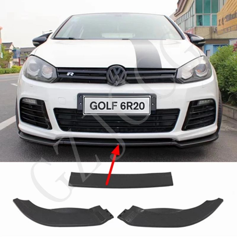 GOLF 6 MK6 R20 spoiler bumper diffuser front lip body kit ABS material 3-stage for Volkswagen