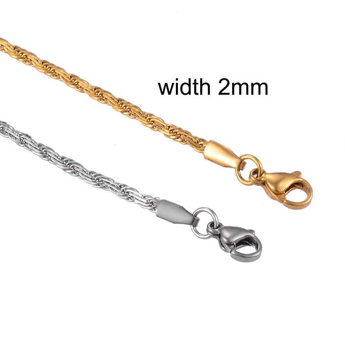 Edelstahl-Flachseilkettenarmband Hochwertiger Schmuck Bestseller Klassiker für Männer und Frauen – Detail 2