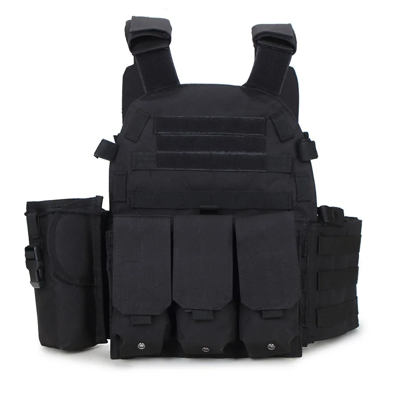 Tactical Vest Hunting Airsoft Plate Carrier Vest Outdoor CS Wargame Shooting Molle Body Armor Police Training Protection Vest