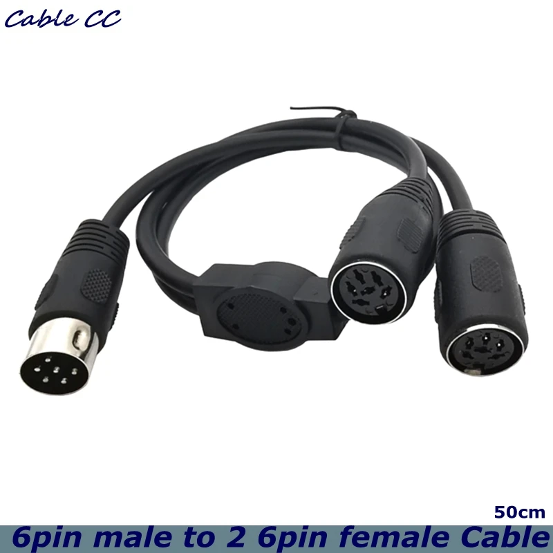 

6-контактный удлинительный кабель DIN-разветвитель, 6-контактный разъем DIN MIDI «папа» на 2, 6-контактный разъем DIN-мама, аудиоразъем для микрофонных усилителей