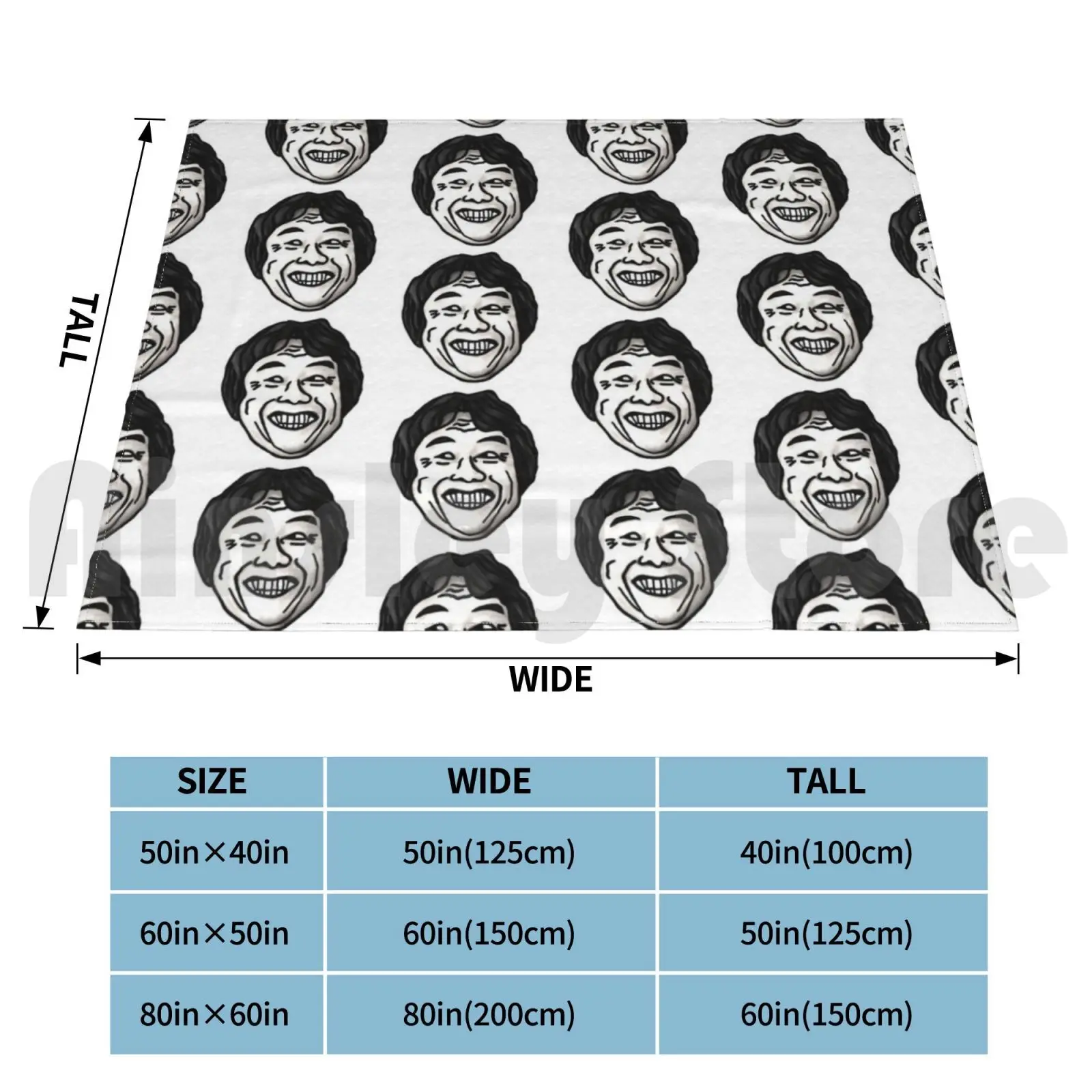 Nintentroll ( Version Small ) Blanket Fashion Custom Game Games Shigeru Miyamoto Meme Trollface